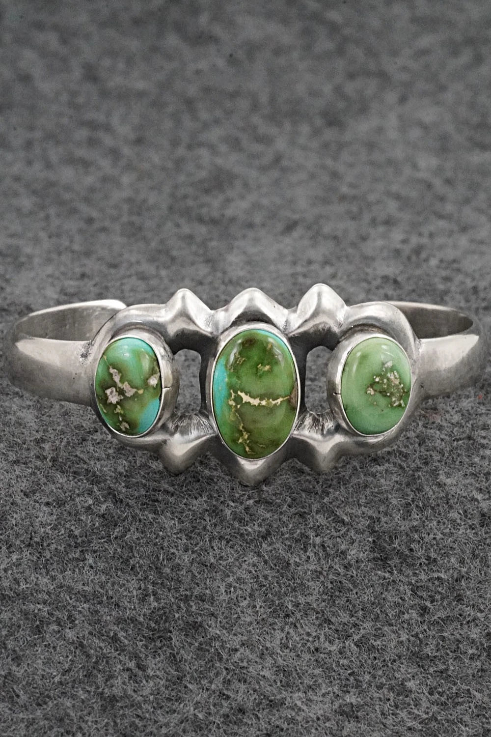 Turquoise & Sterling Silver Bracelet - Eugene Gruber