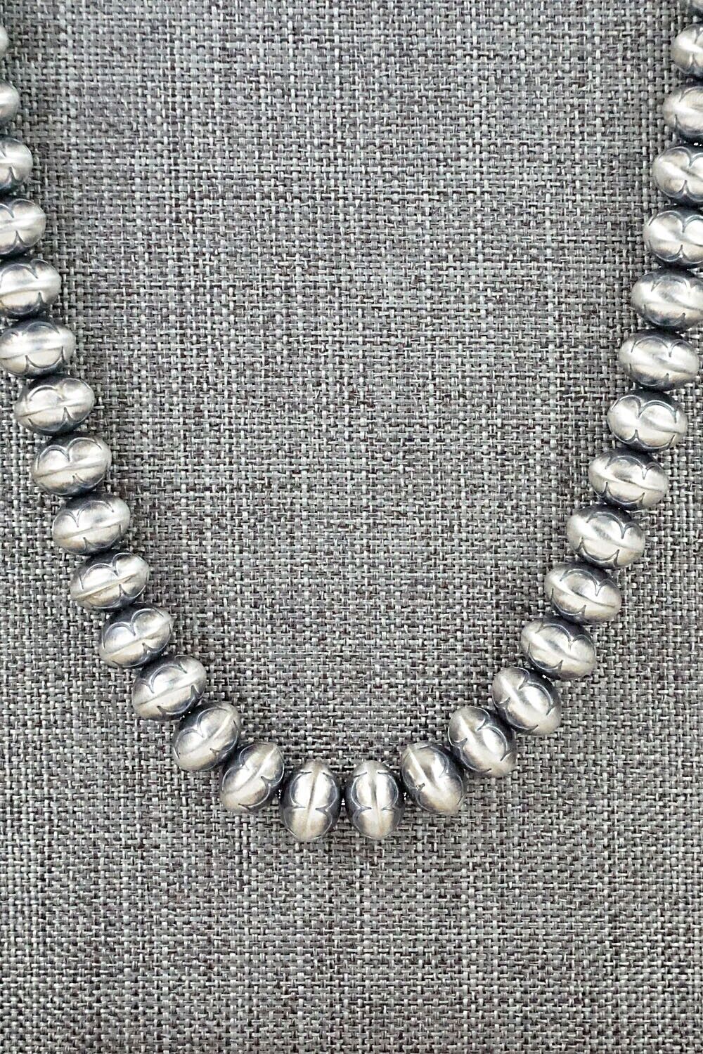Sterling Silver Navajo Pearl Necklace - Bryannen Halwood