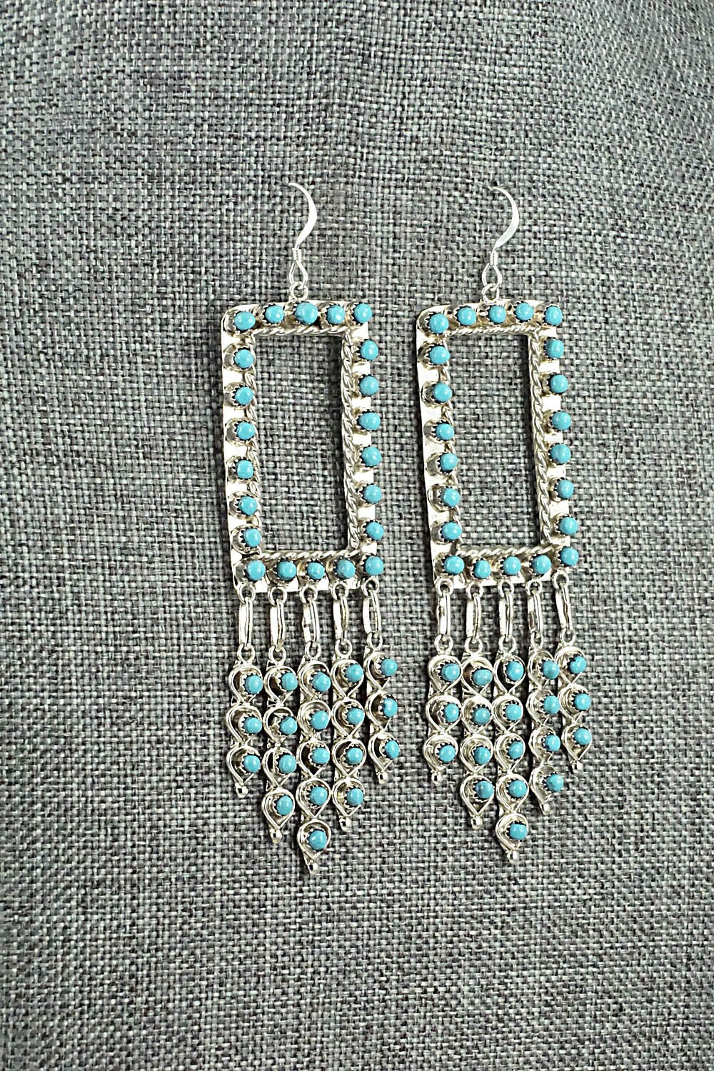 Turquoise & Sterling Silver Earrings - Wayne Johnson