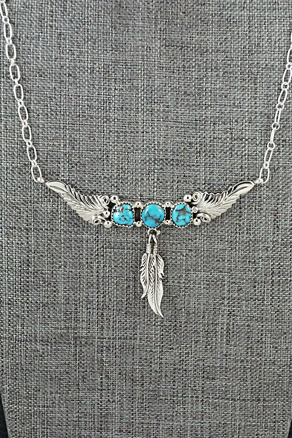 Turquoise & Sterling Silver Necklace - Sadie Jim