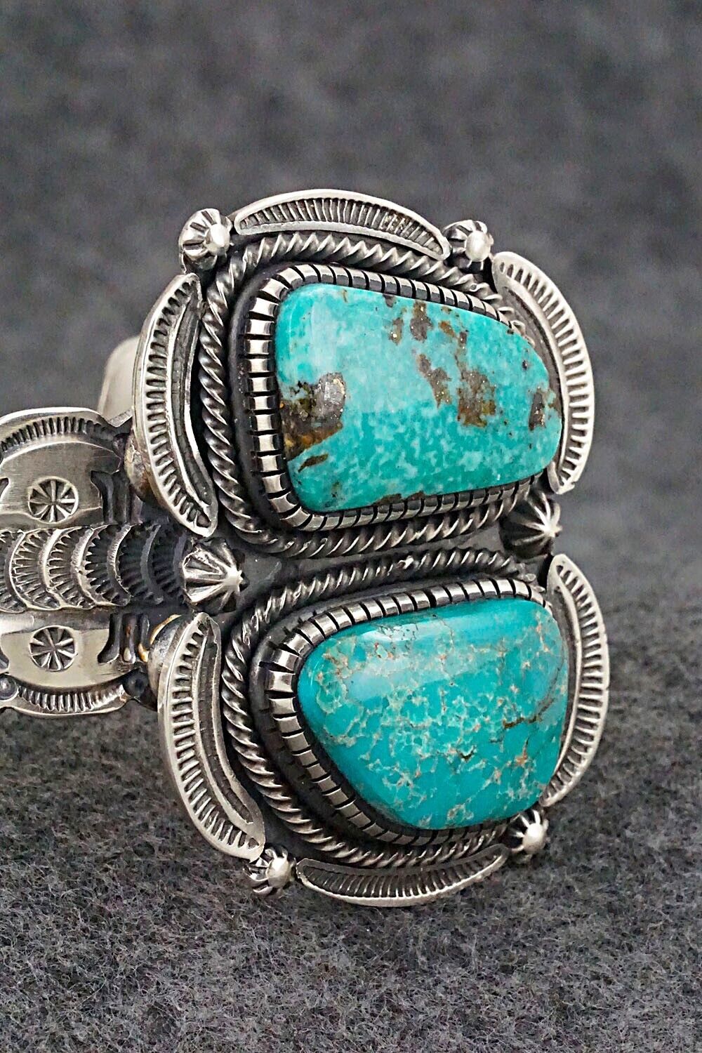 Turquoise & Sterling Silver Bracelet - Hank Vandever