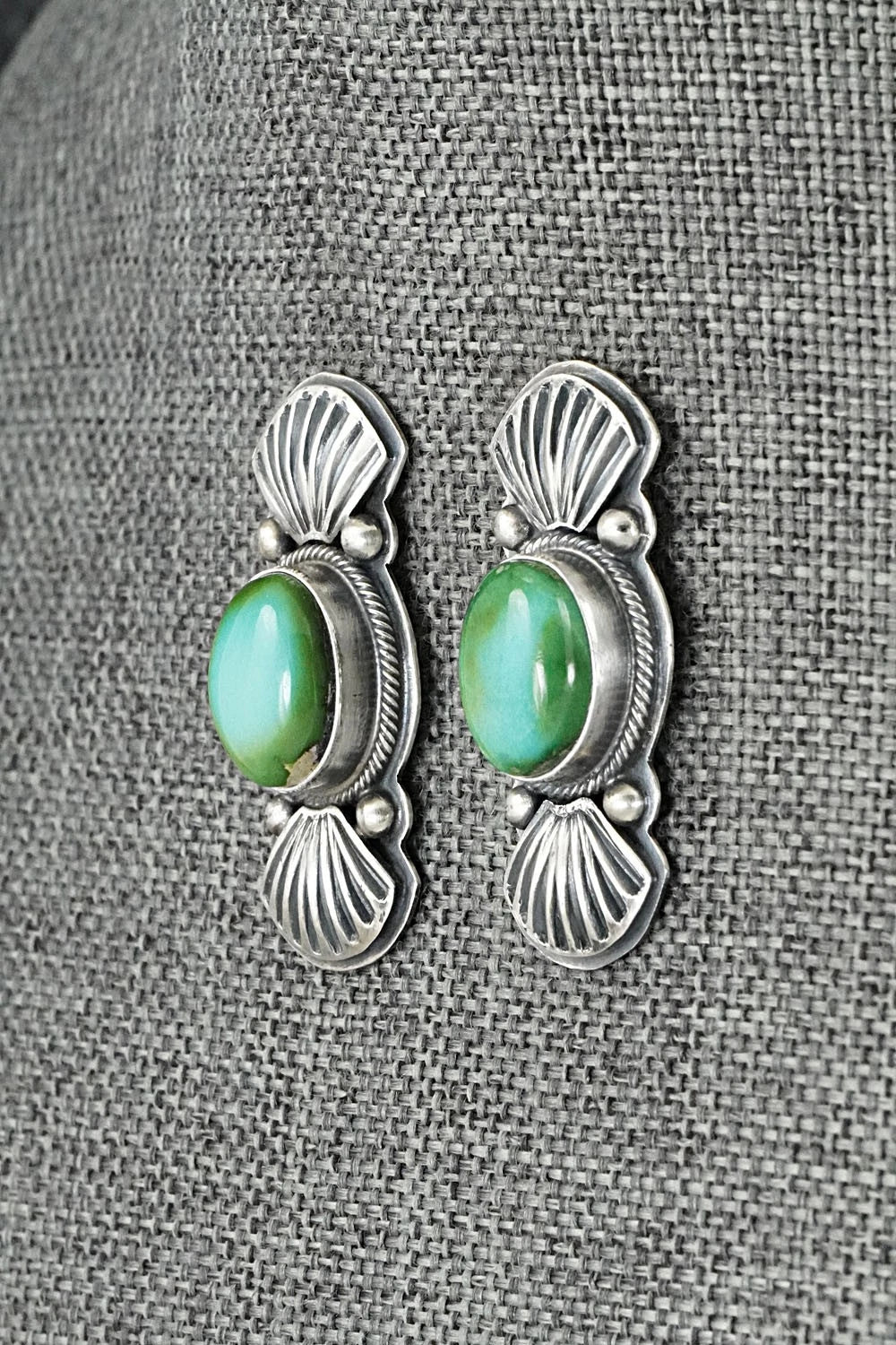 Turquoise & Sterling Silver Necklace and Earrings Set - Randy Boyd