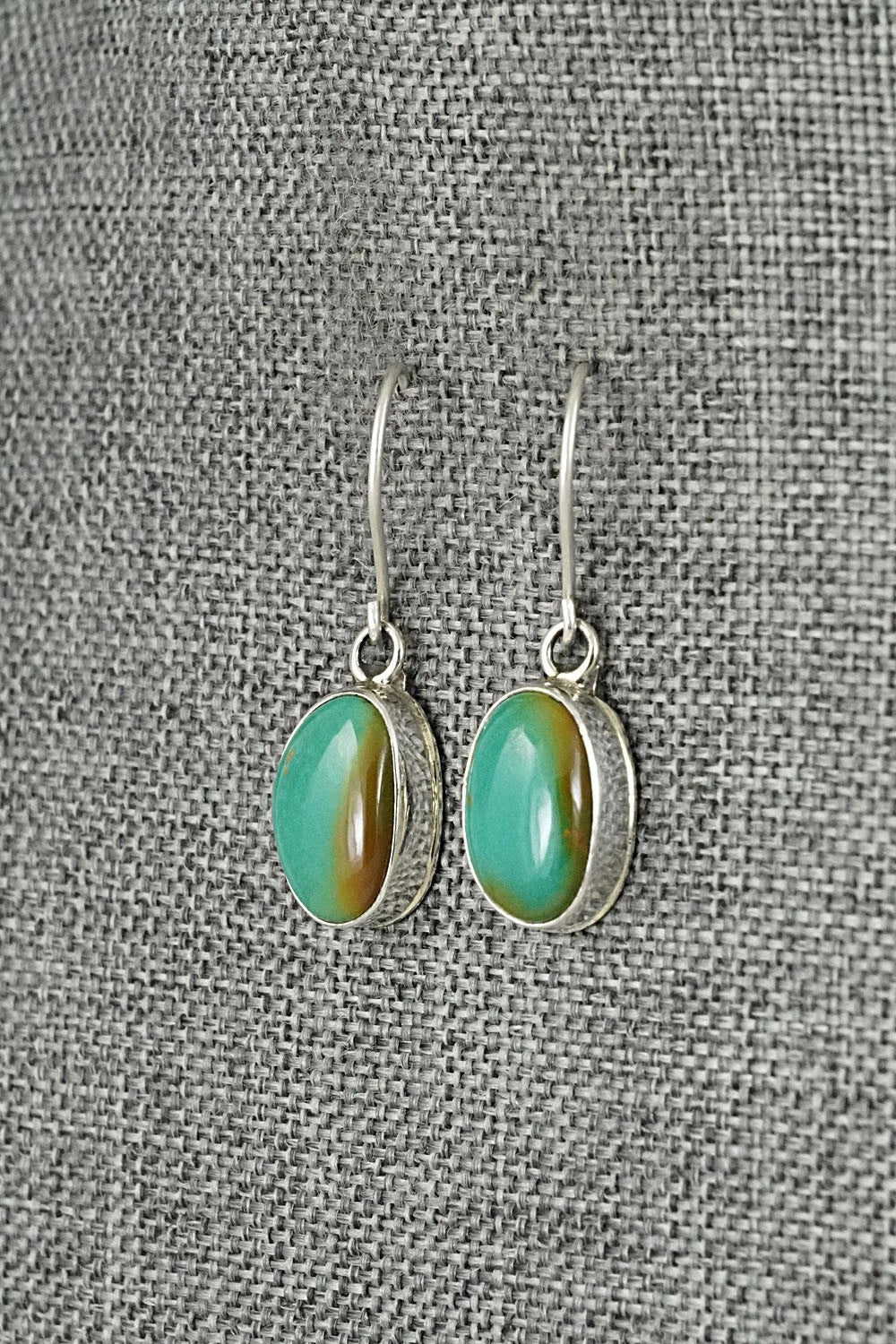 Turquoise & Sterling Silver Earrings - Rosemary Saunders
