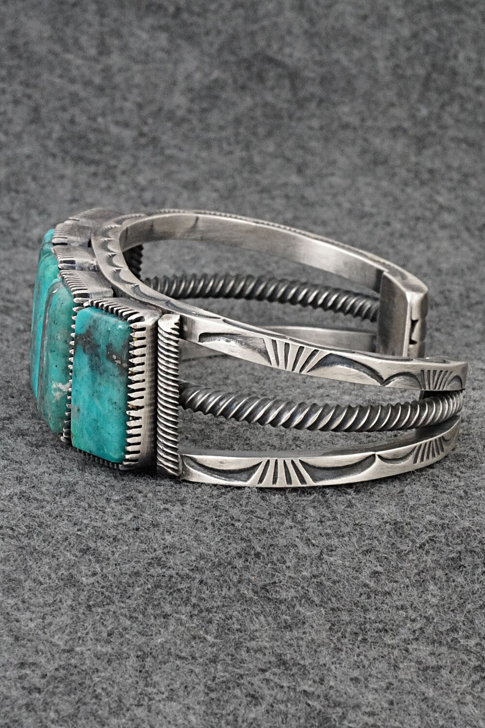 Turquoise & Sterling Silver Bracelet - Mark Yazzie