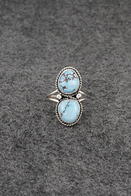 Turquoise & Sterling Silver Ring - Eugene Gruber - Size 7