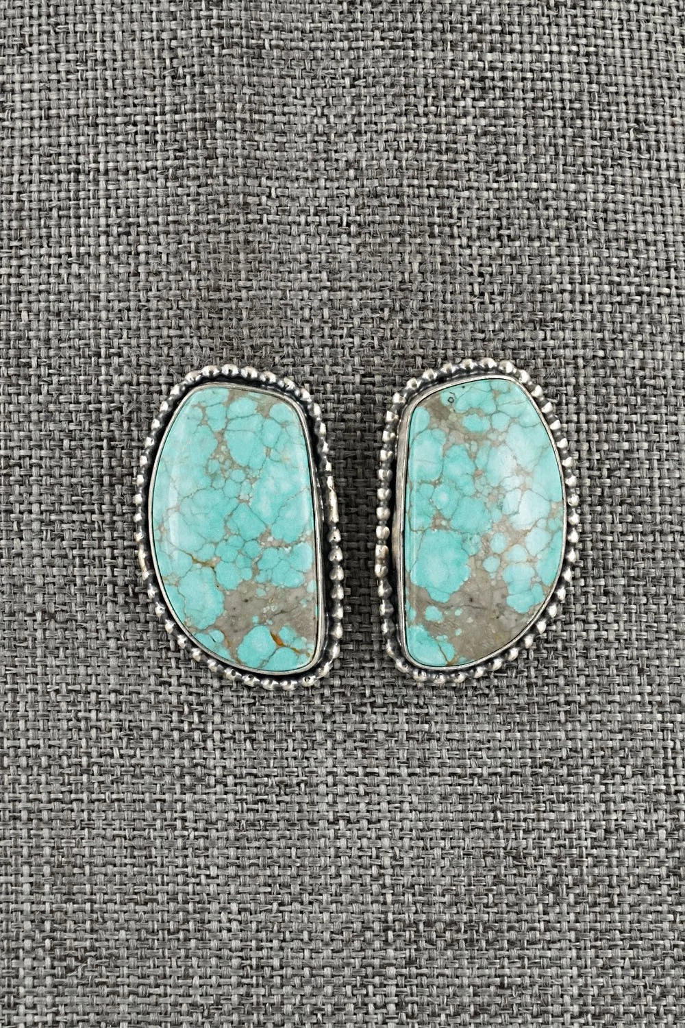 Turquoise & Sterling Silver Necklace and Earrings Set - Paul Livingston