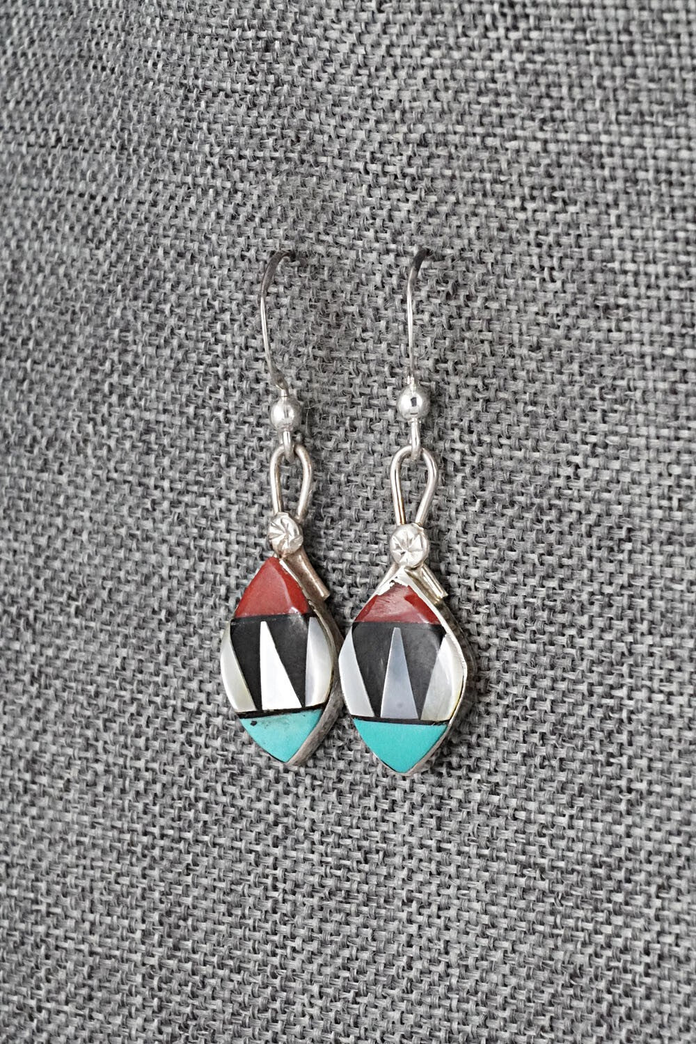 Multi-Stone Inlay & Sterling Silver Earrings - Ola Eriacho