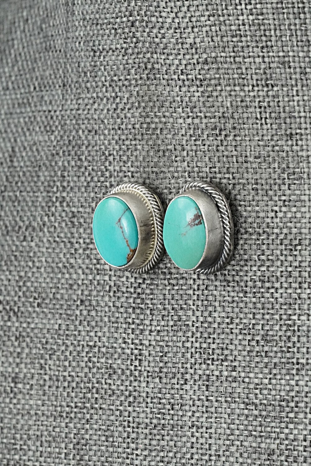 Turquoise & Sterling Silver Pendant and Earrings Set - Darrin Livingston