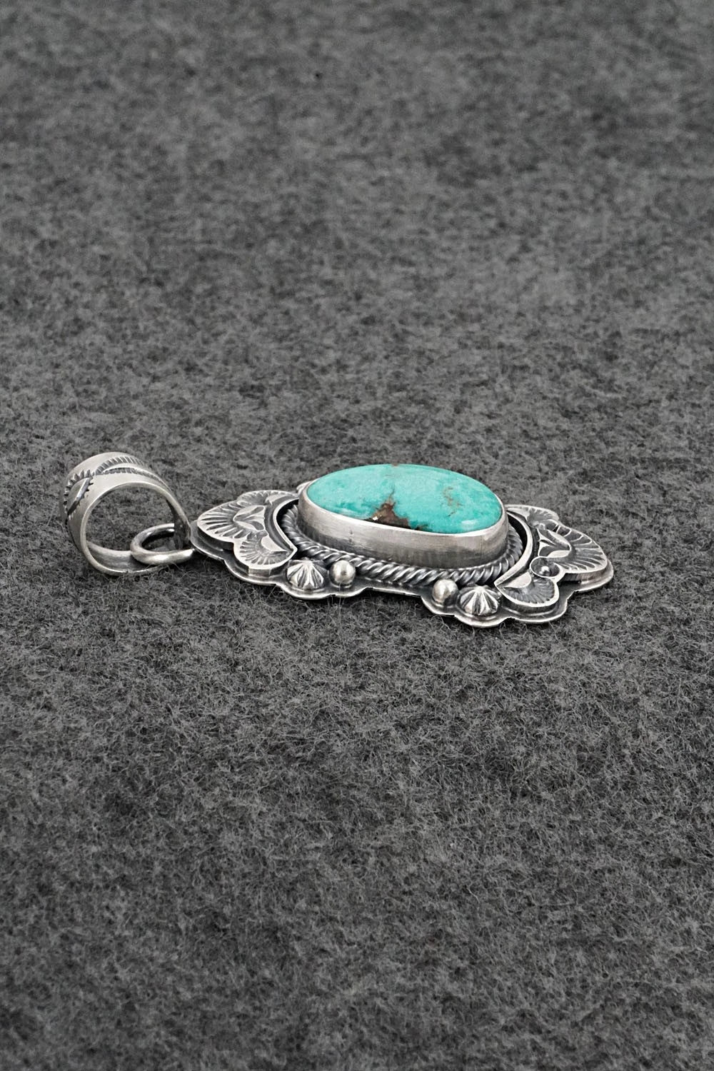 Turquoise & Sterling Silver Pendant - Randy Boyd