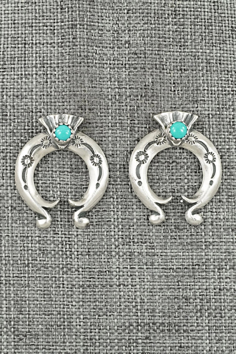 Turquoise & Sterling Silver Earrings - Adrienne Gordon