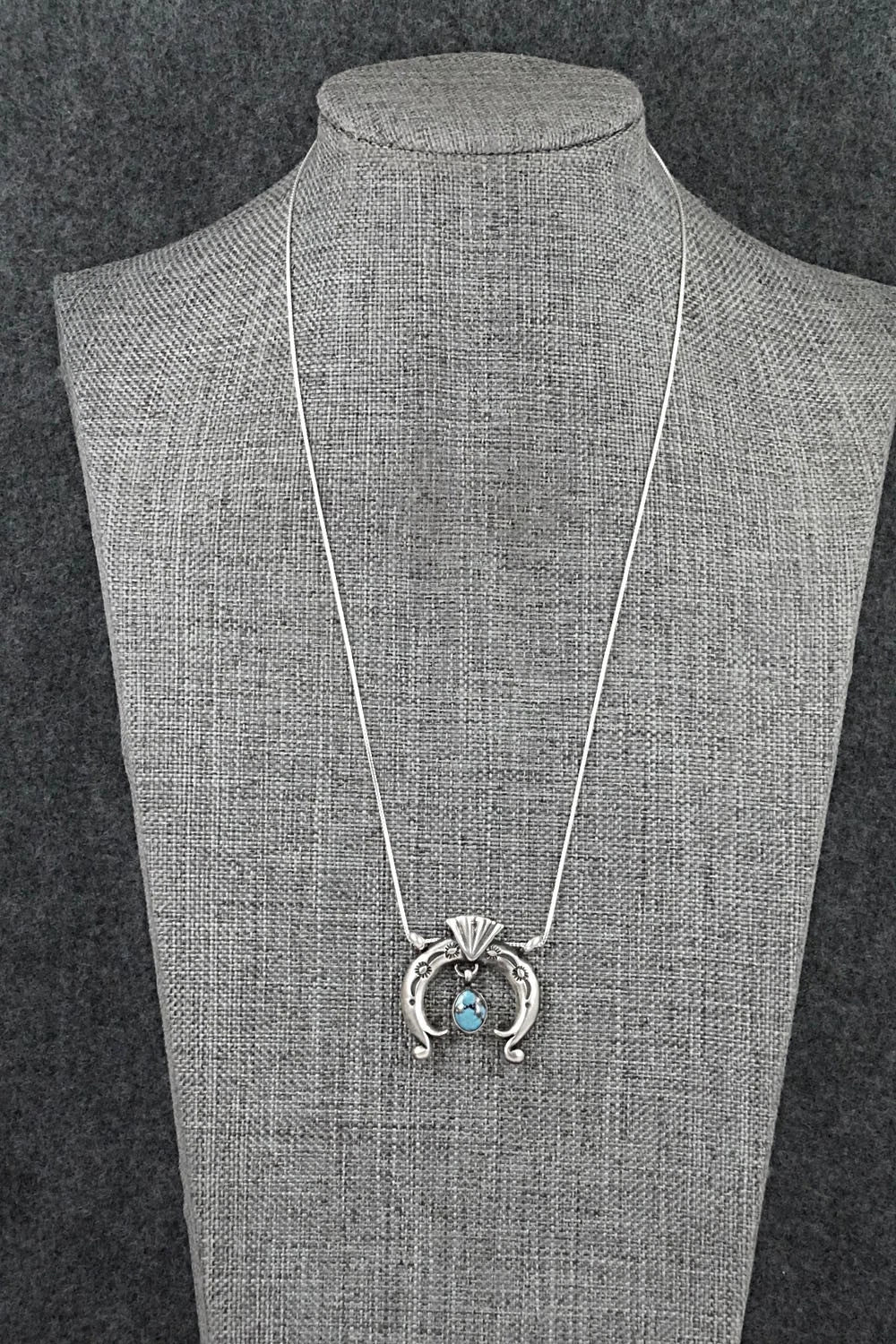 Turquoise & Sterling Silver Necklace - Gary Shorty