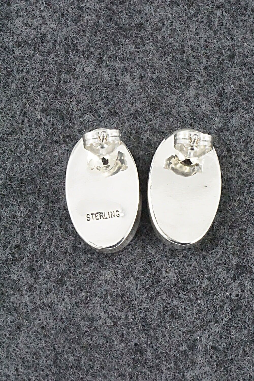 Turquoise & Sterling Silver Earrings - Marco Begaye