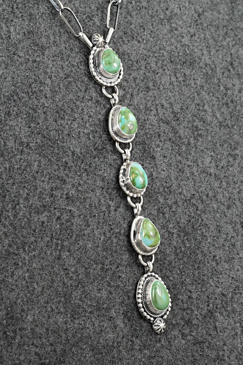 Turquoise & Sterling Silver Necklace - Bobby Johnson
