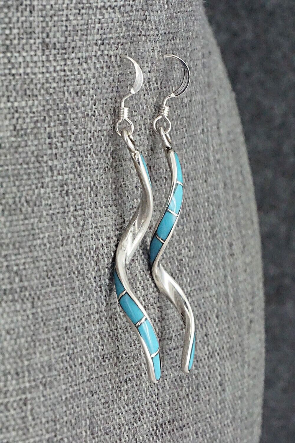 Turquoise & Sterling Silver Earrings - Ira Johnson