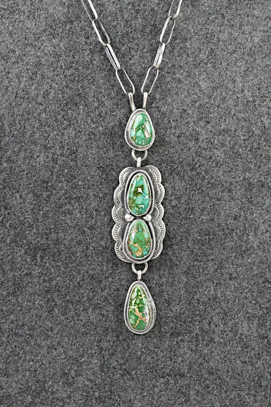 Turquoise & Sterling Silver Necklace - Bobby Johnson