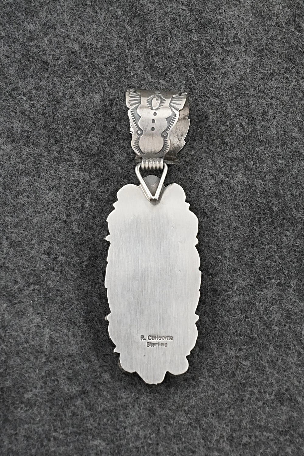 Turquoise & Sterling Silver Pendant - Rosita Calladitto