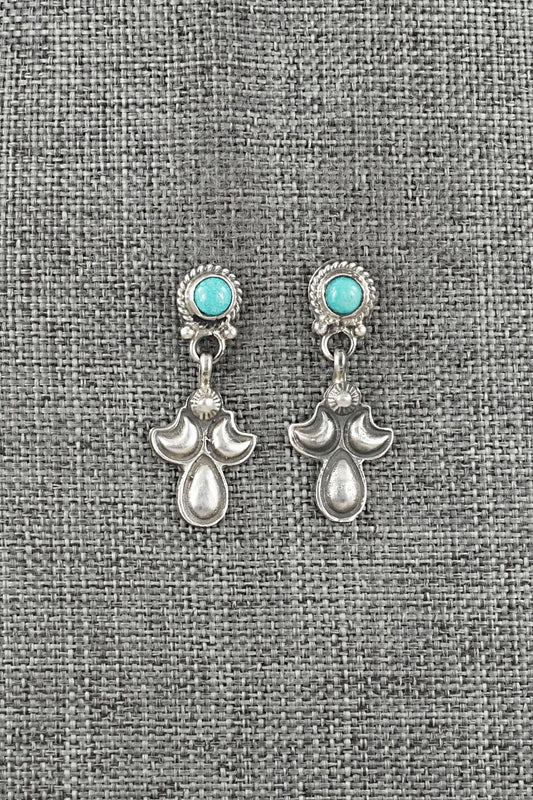 Turquoise & Sterling Silver Earrings - Sharon McCarthy