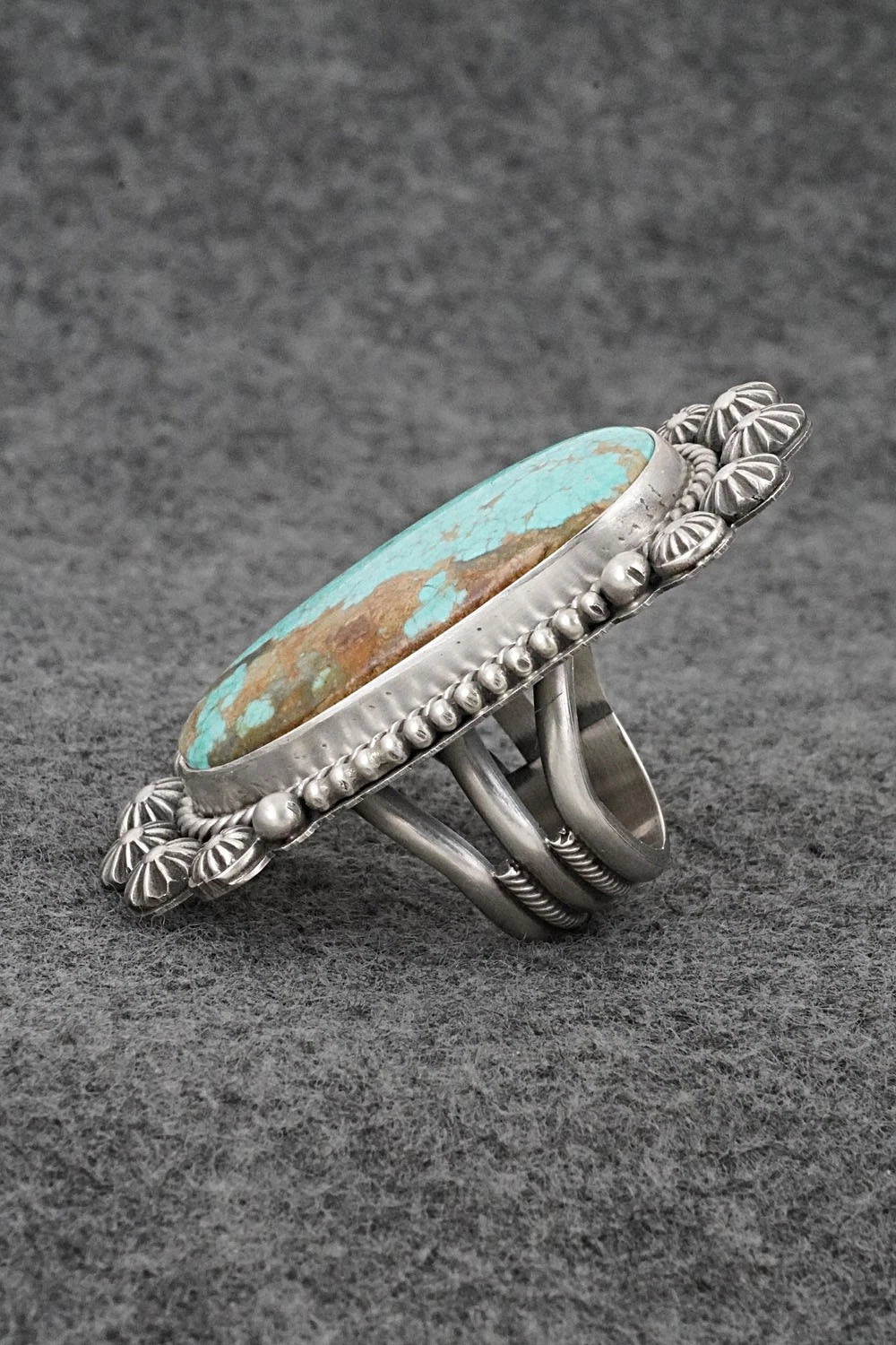 Turquoise & Sterling Silver Ring - Michael Calladitto - Size 7