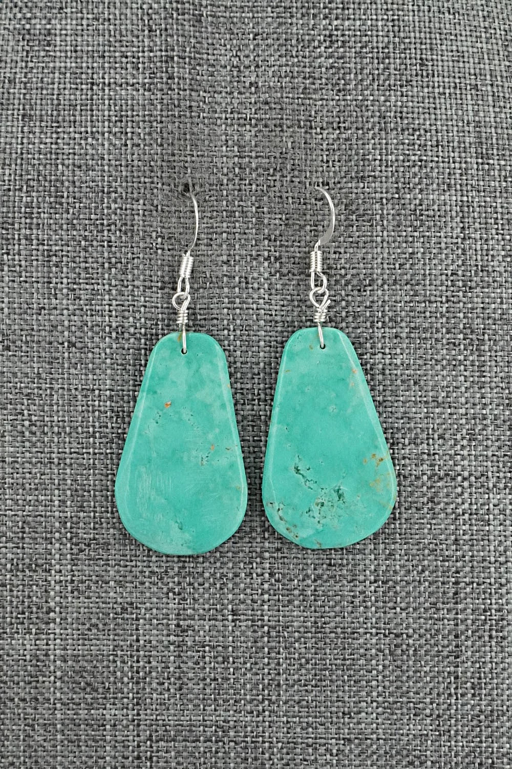 Turquoise & Sterling Silver Earrings - Lupe Lovato