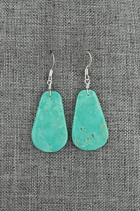 Turquoise & Sterling Silver Earrings - Lupe Lovato
