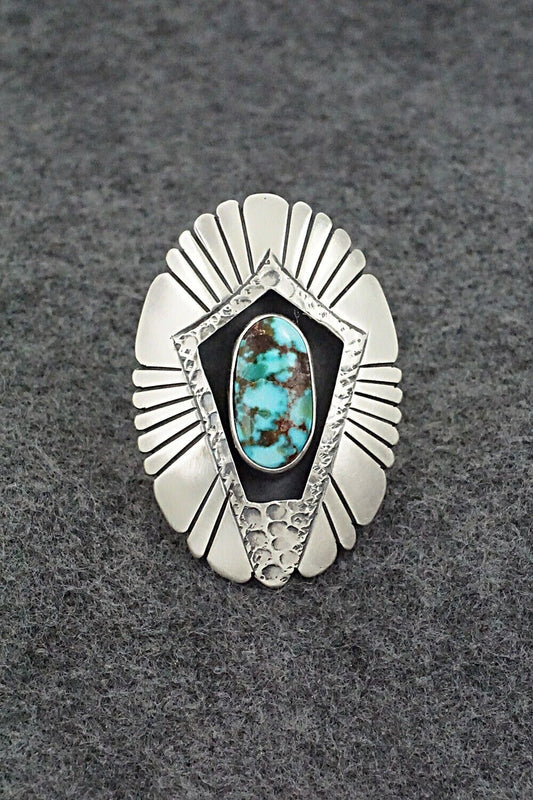 Turquoise & Sterling Silver Ring - Marita Benally - Size 7.5