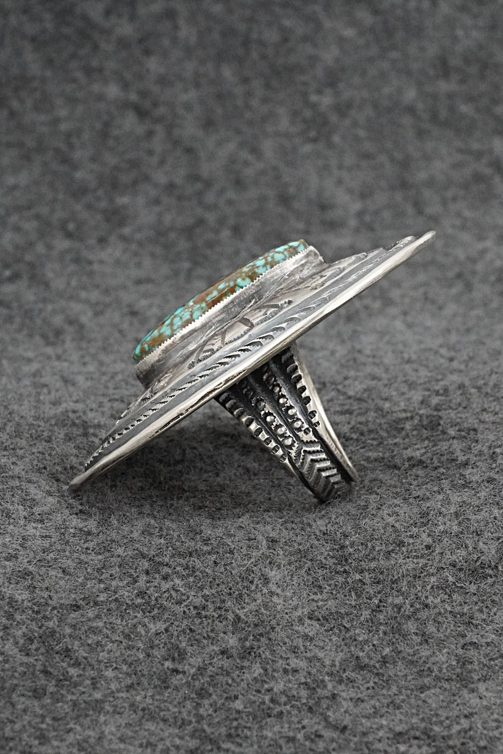 Turquoise & Sterling Silver Ring - Dexter Martinez - Size 9