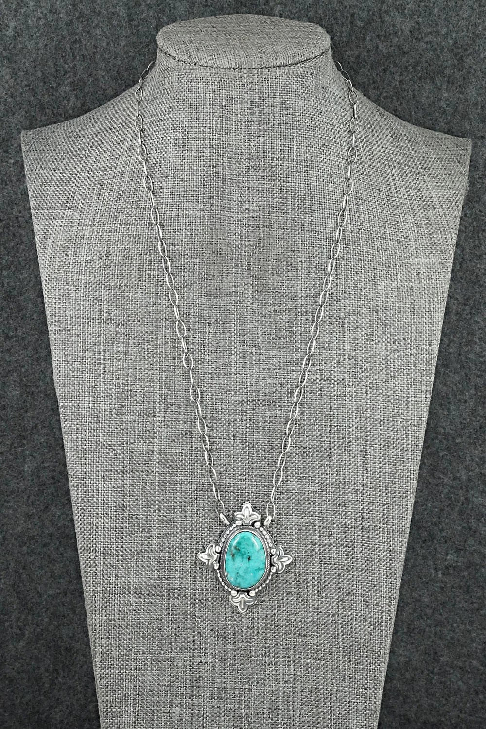 Turquoise & Sterling Silver Necklace - Randy Boyd