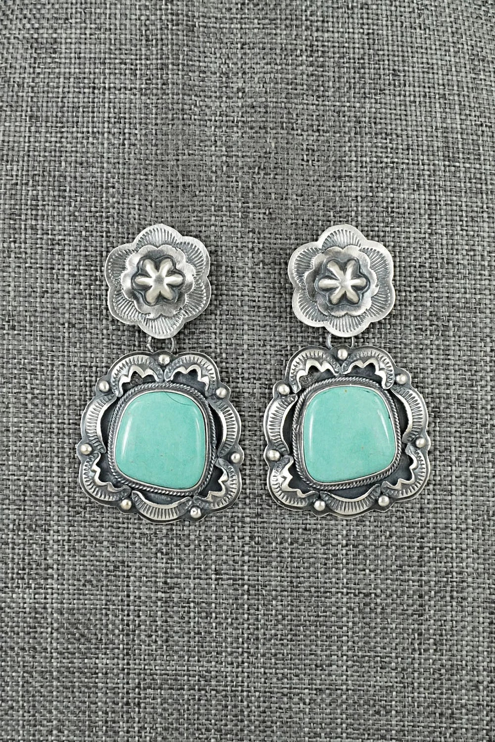Turquoise & Sterling Silver Earrings - Randy Boyd