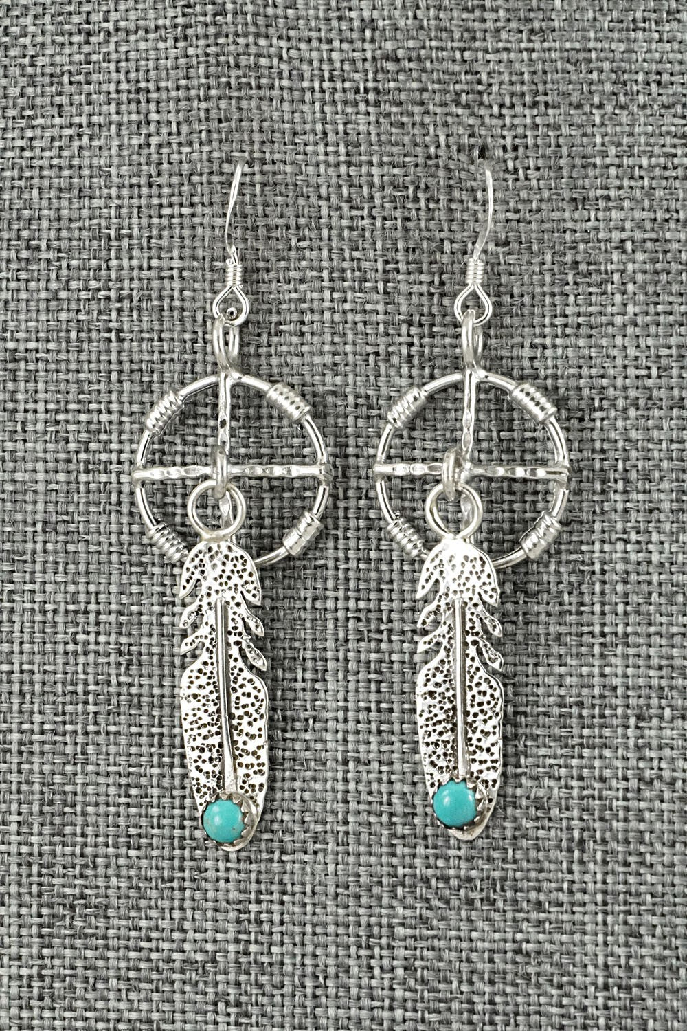 Turquoise & Sterling Silver Earrings - Sharon McCarthy