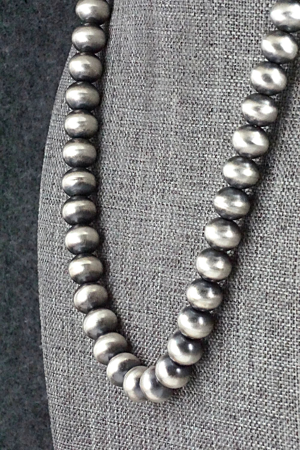 Sterling Silver Navajo Pearl Necklace 14" - Bryannen Halwood