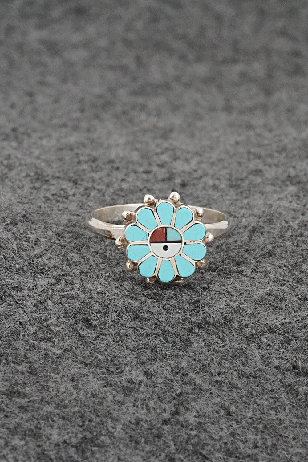 Multi-Stone & Sterling Silver Ring - Maxine Soseeah - Size 7.75