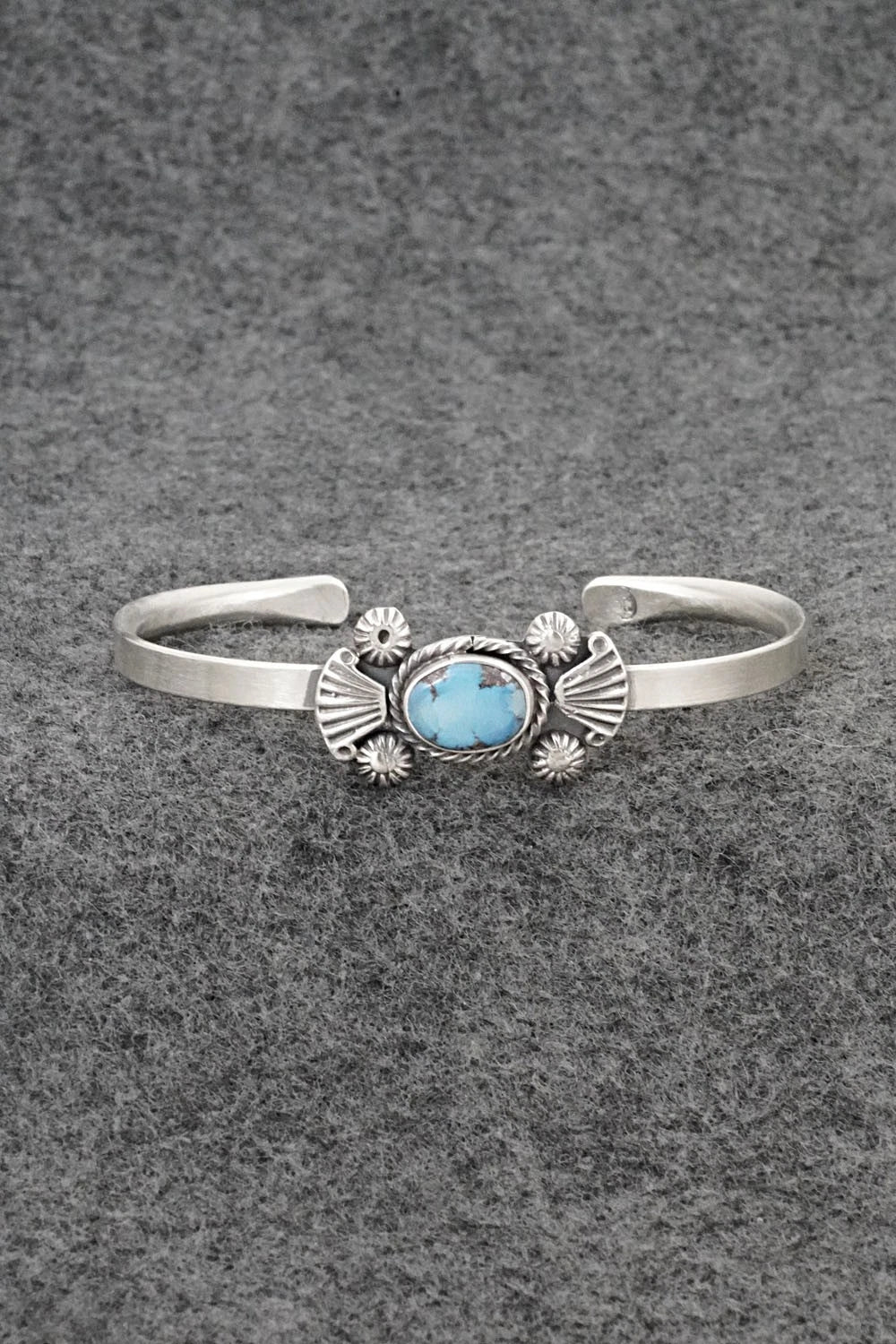 Turquoise & Sterling Silver Bracelet - Genevieve Francisco