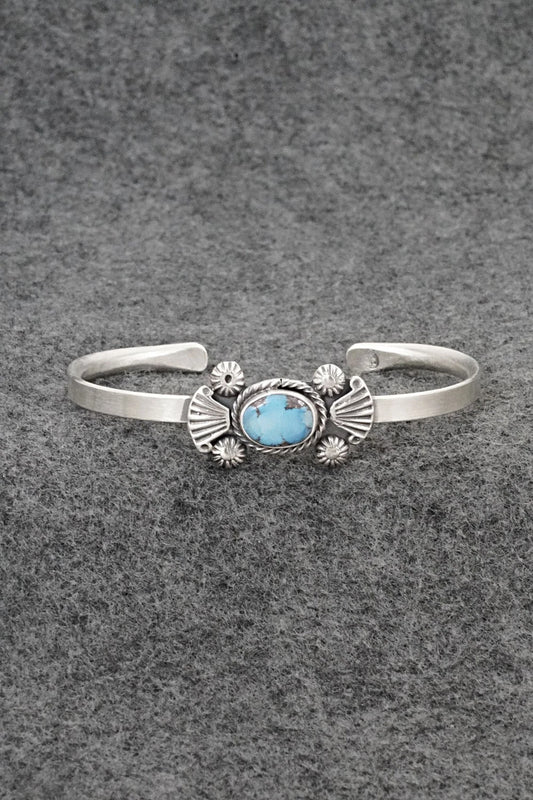Turquoise & Sterling Silver Bracelet - Genevieve Francisco