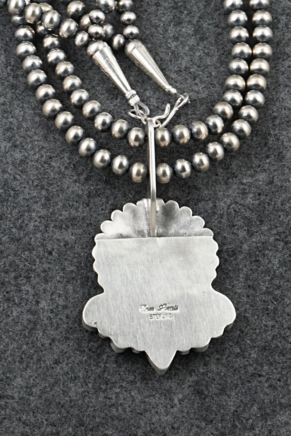 Turquoise & Sterling Silver Necklace - Tom Lewis
