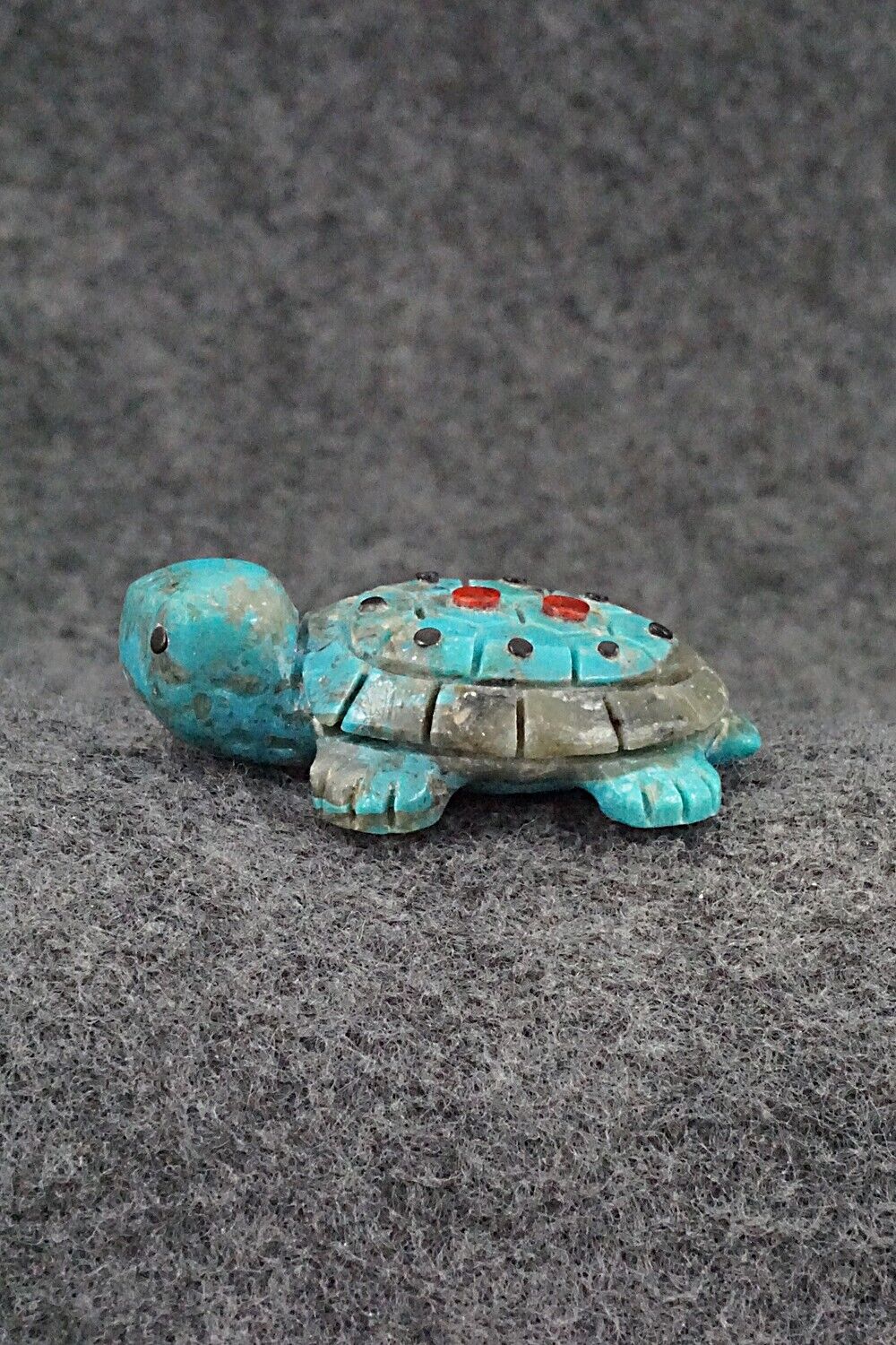 Turtle Zuni Fetish Carving - Reynold Lunasee