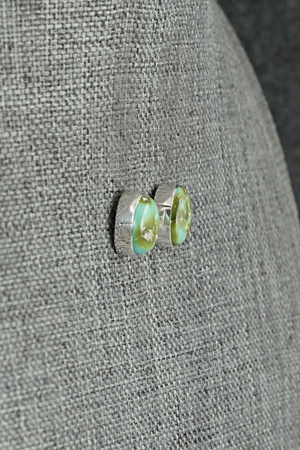 Turquoise & Sterling Silver Earrings - Rosemary Saunders