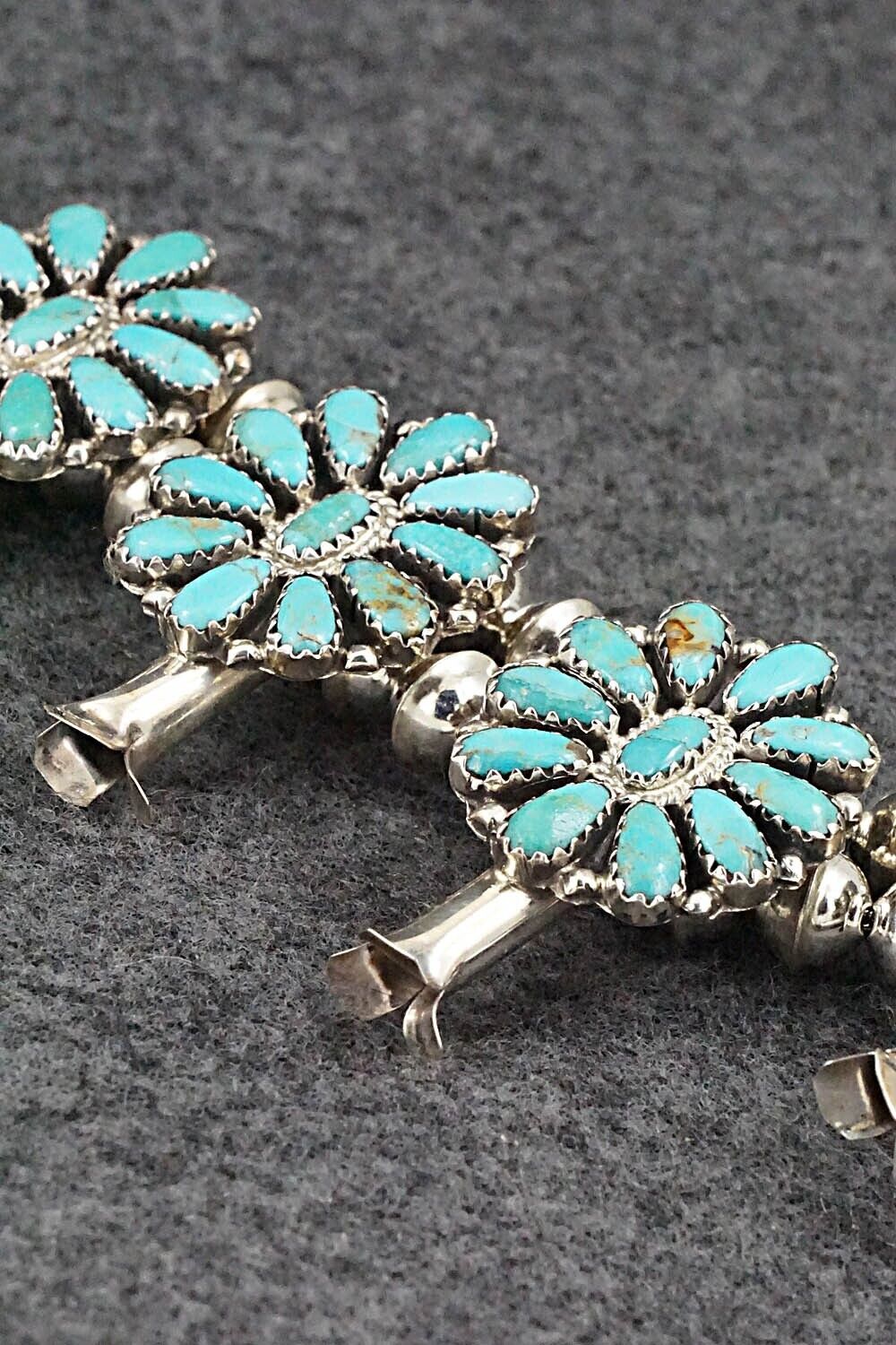 Turquoise & Sterling Silver Squash Blossom Set - Zeita Begay