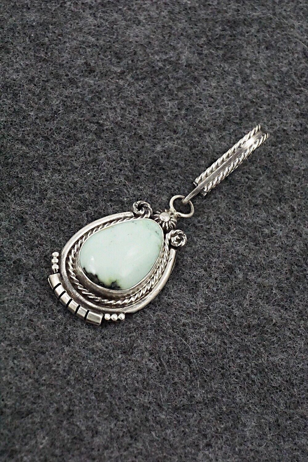 Variscite & Sterling Silver Pendant - Samuel Yellowhair