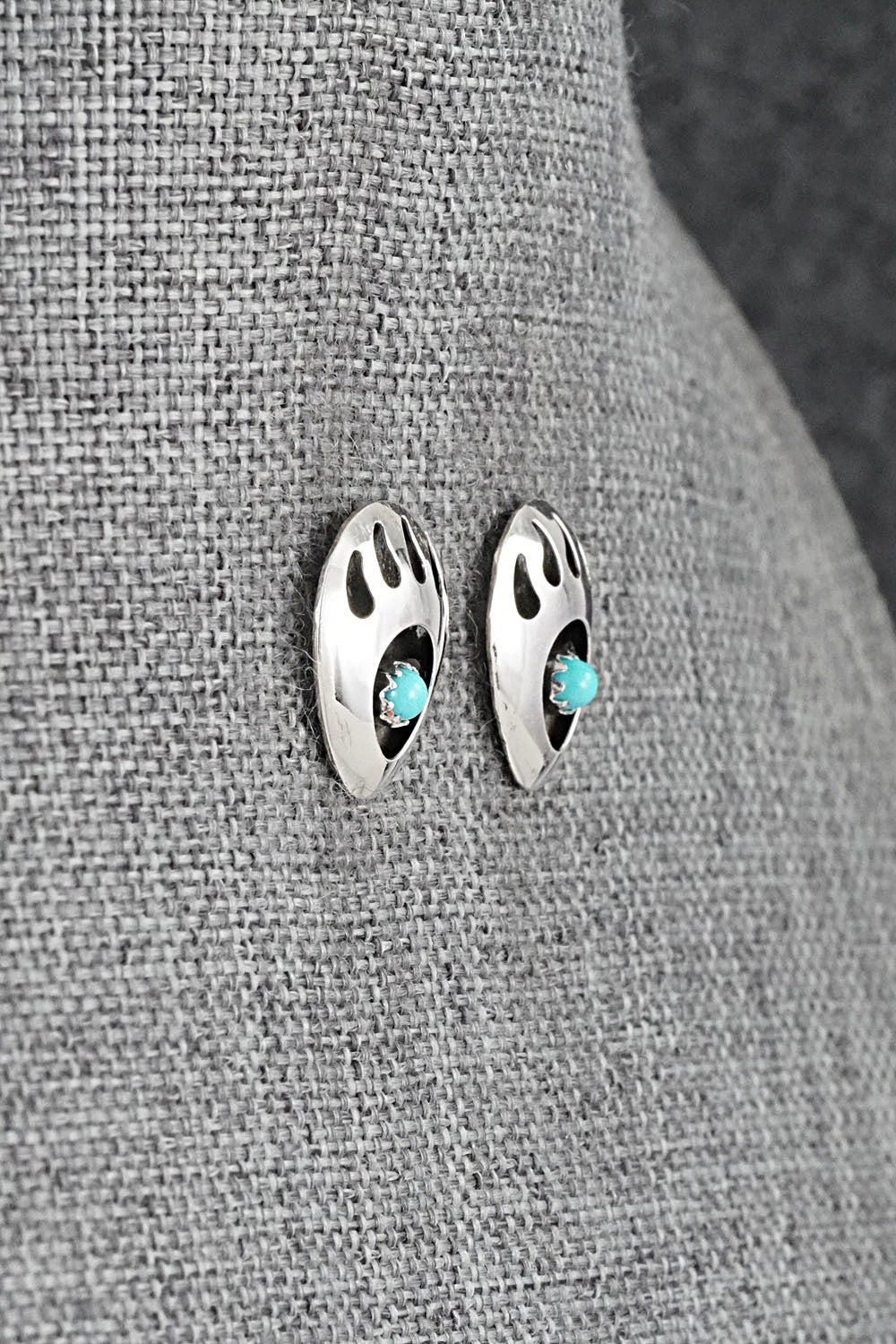 Turquoise & Sterling Silver Earrings - Sandra Parker