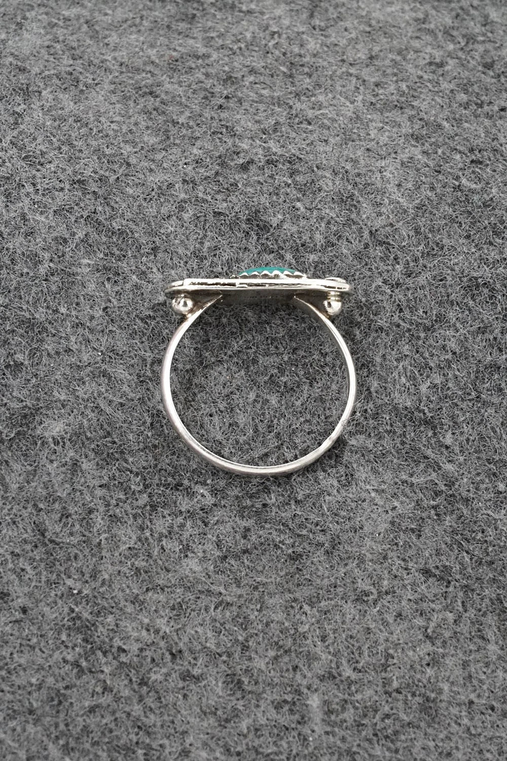 Turquoise & Sterling Silver Ring - Priscilla Reeder - Size 9