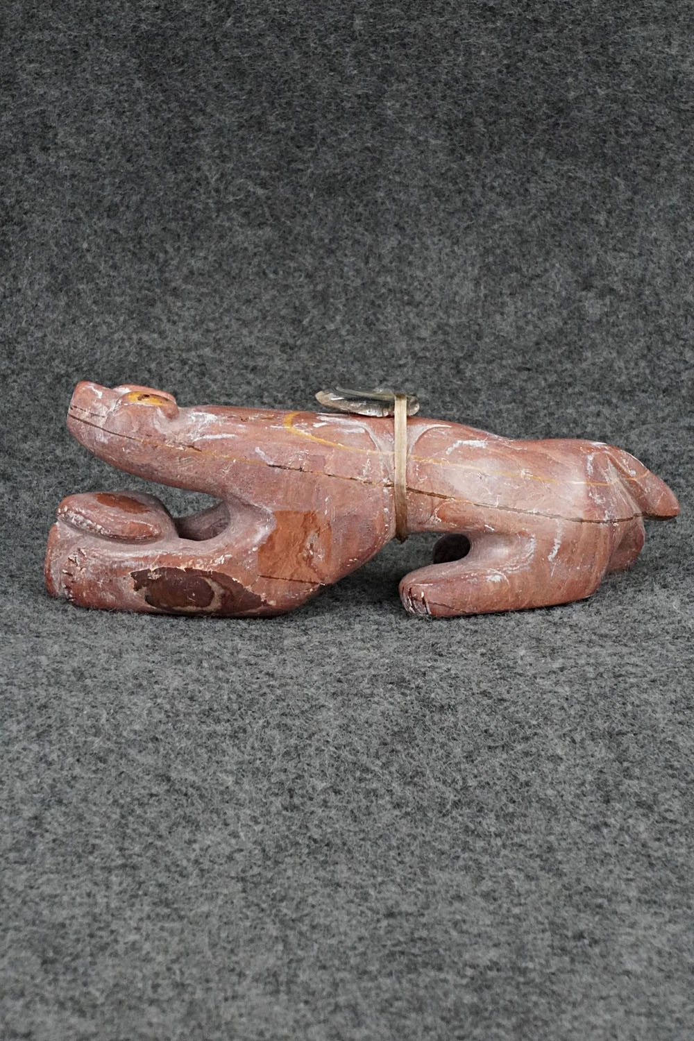 Mountain Lion Zuni Fetish Carving - Rick Kallestewa