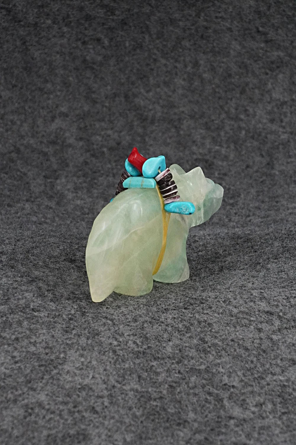 Wolf Zuni Fetish Carving - Rodney Laiwakete