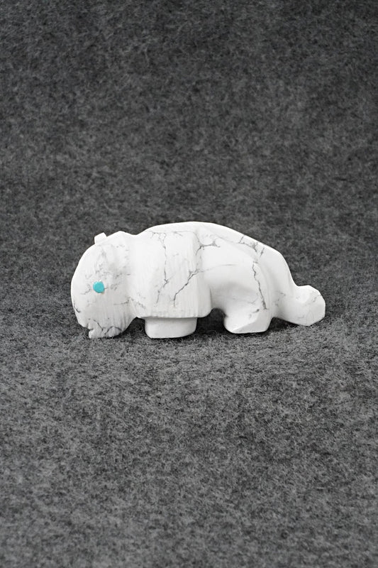 Buffalo Zuni Fetish Carving - Ronnie Lunasee