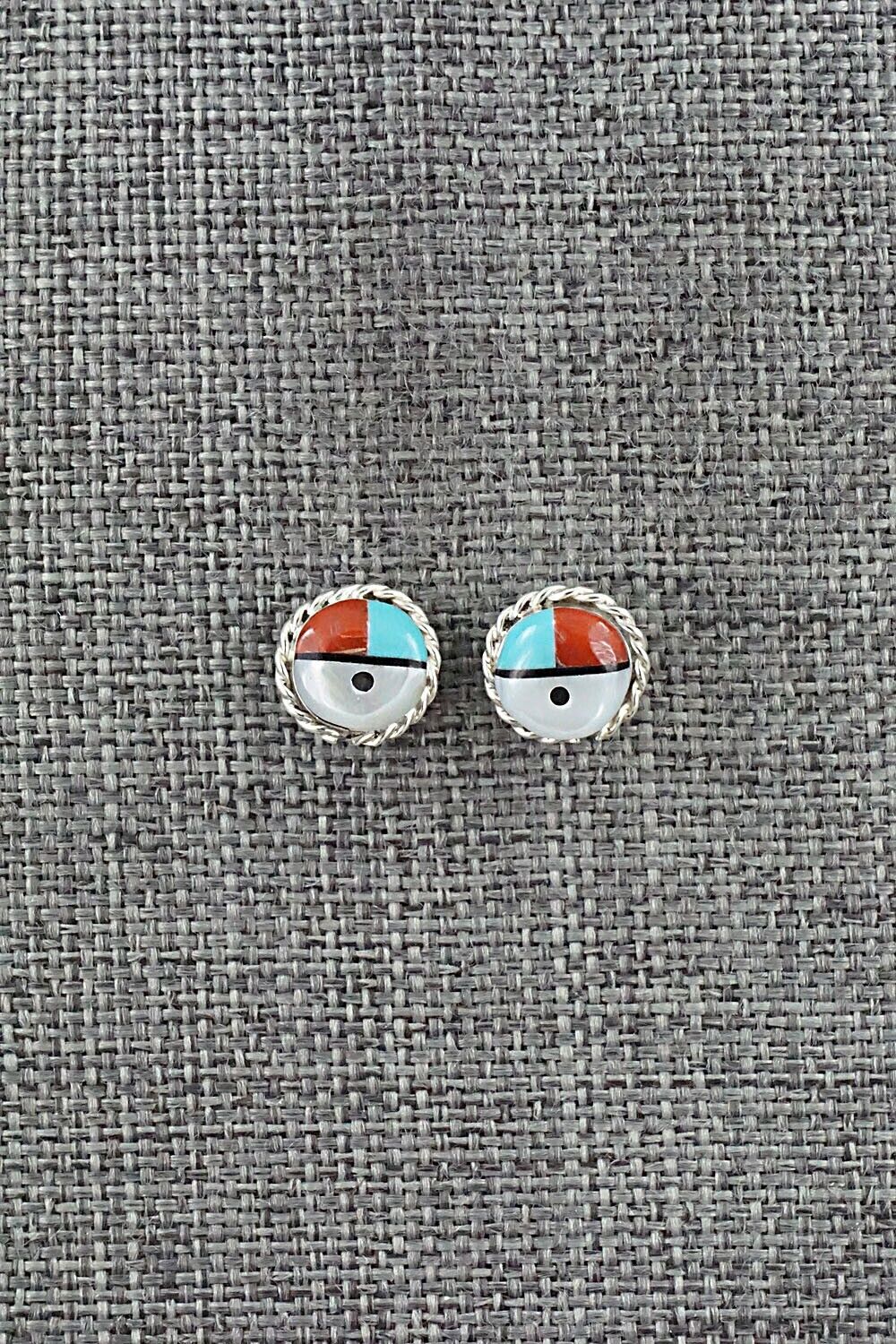 Multi-Stone & Sterling Silver Earrings - Wayne Hooee Jr.