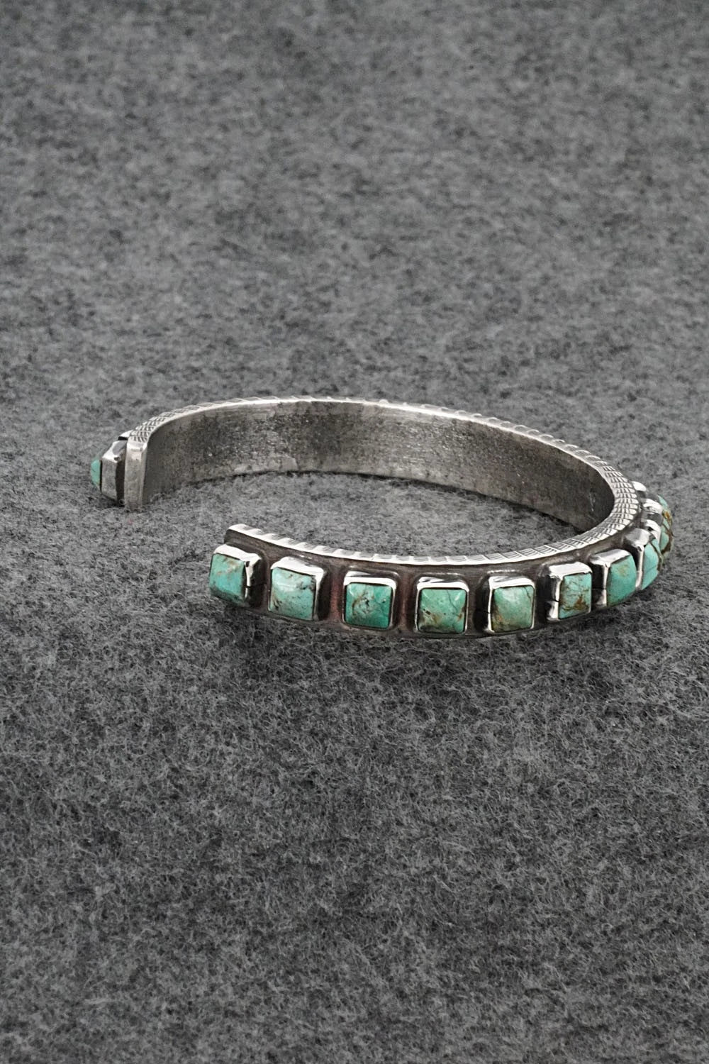 Turquoise & Sterling Silver Bracelet - Ernest Rangel