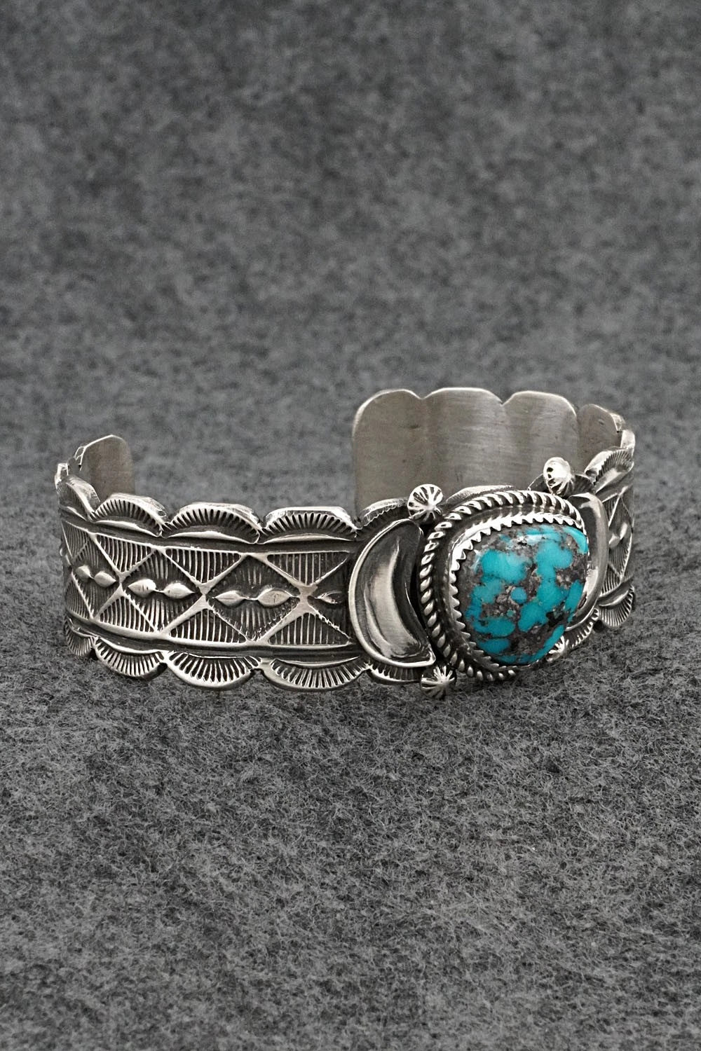Turquoise & Sterling Silver Bracelet - Tillie Jon