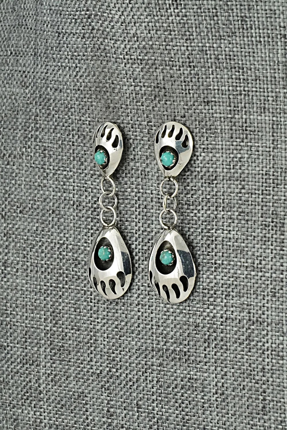 Turquoise & Sterling Silver Earrings - Sandra Parker