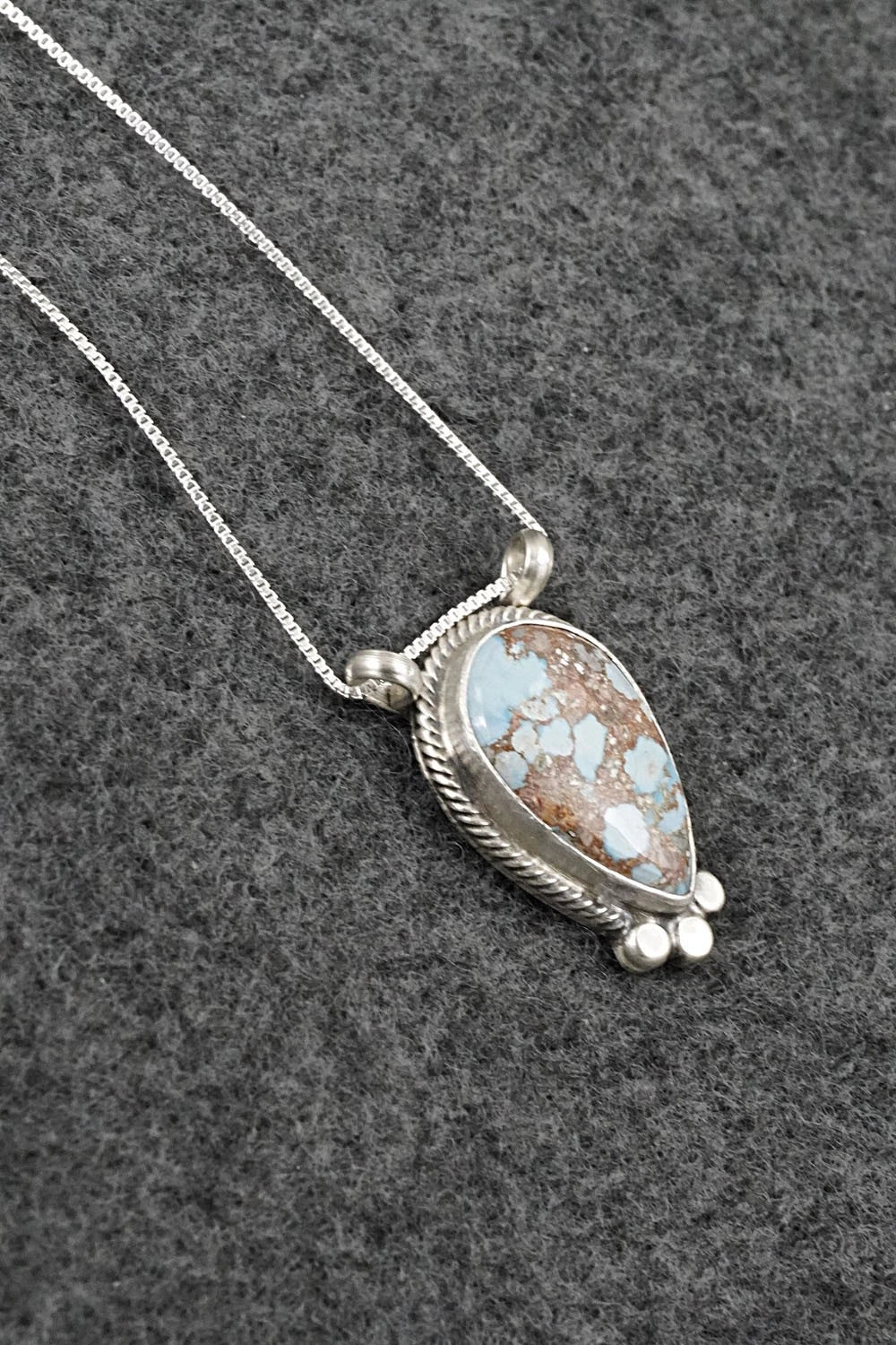 Turquoise & Sterling Silver Necklace - Sharon McCarthy