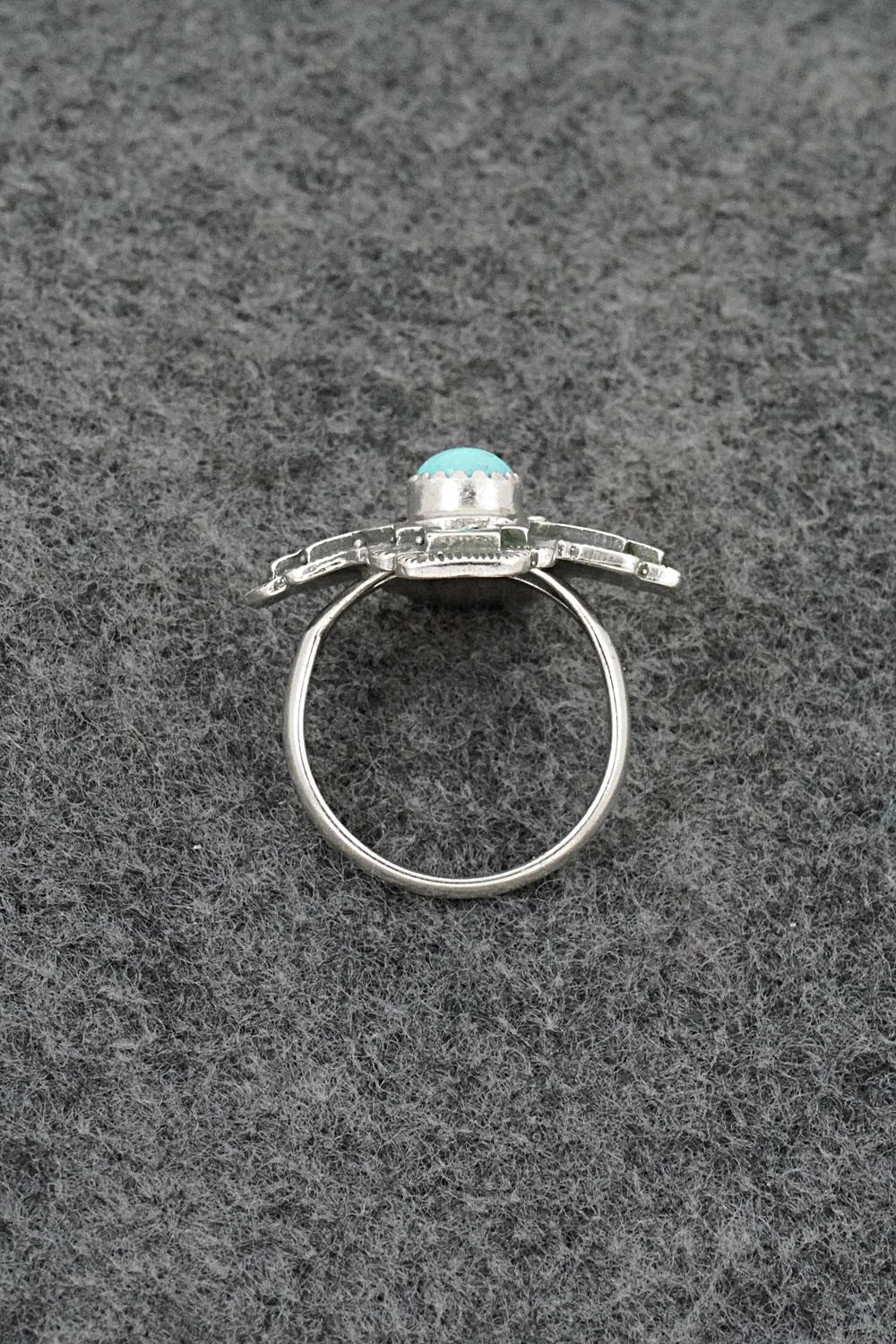 Turquoise and Sterling Silver Ring - Letricia Largo - Size 6.5