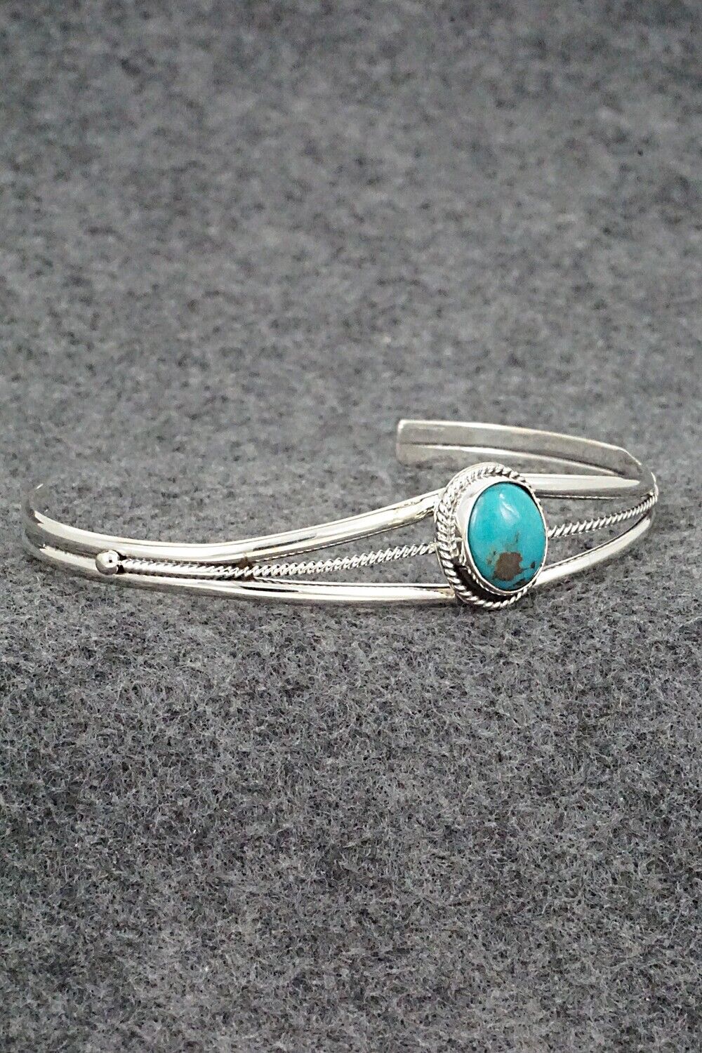 Turquoise and Sterling Silver Bracelet - Alice Rose Saunders